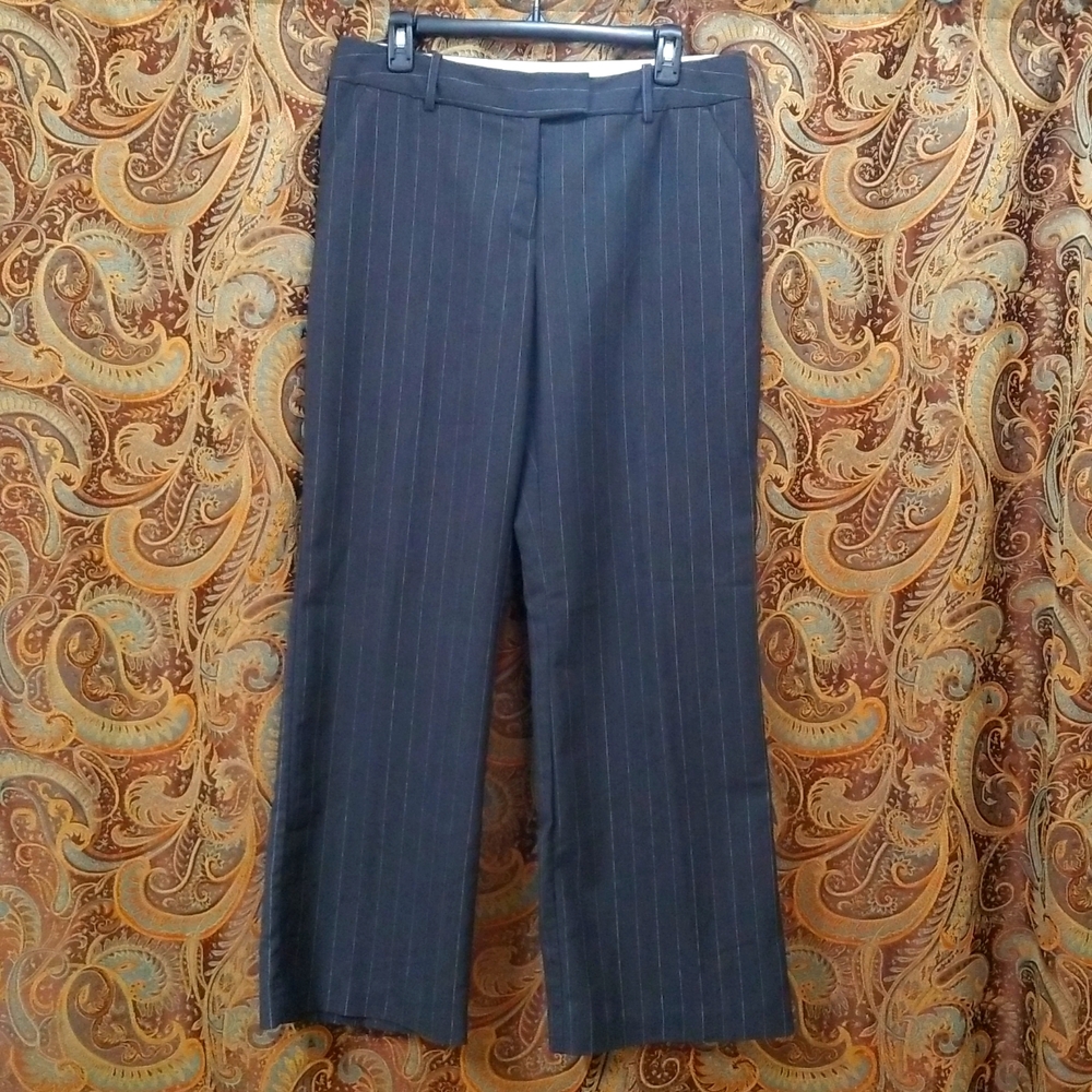 Dark Grey w/sparkling Silver Pinstripes